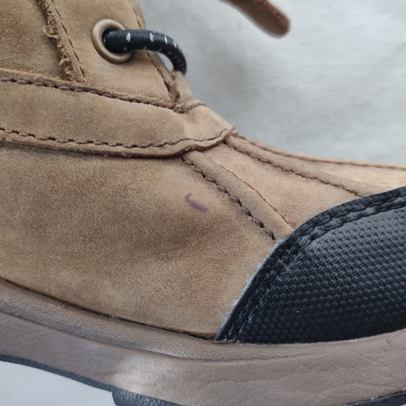 UGG Turlock Leather Winter Boots Shearling Insulated Brown Children's Sz 13 EX! - Picture 12 of 12